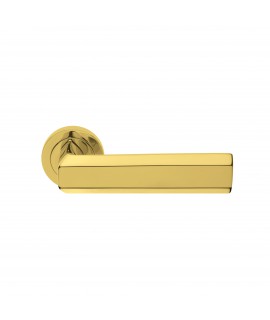 EXE shiny brass door handle